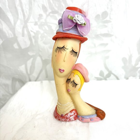 Mother and Daughter Resin Bust 6" tall - Picture 8 of 9